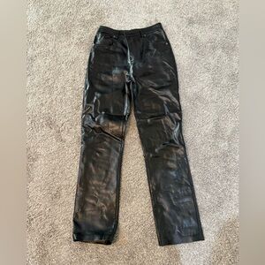 Women’s Steve Madden faux leather black pants size 26